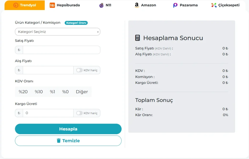 Trendyol Komisyon Hesaplama Aracı Nasıl Kullanılır?